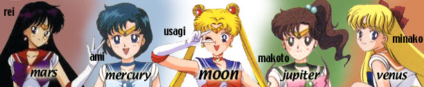 inner senshi banner - names
and identities